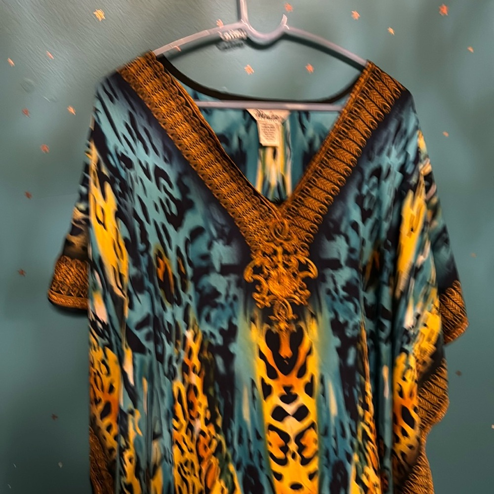 Vintage kaftan or muumuu style dress